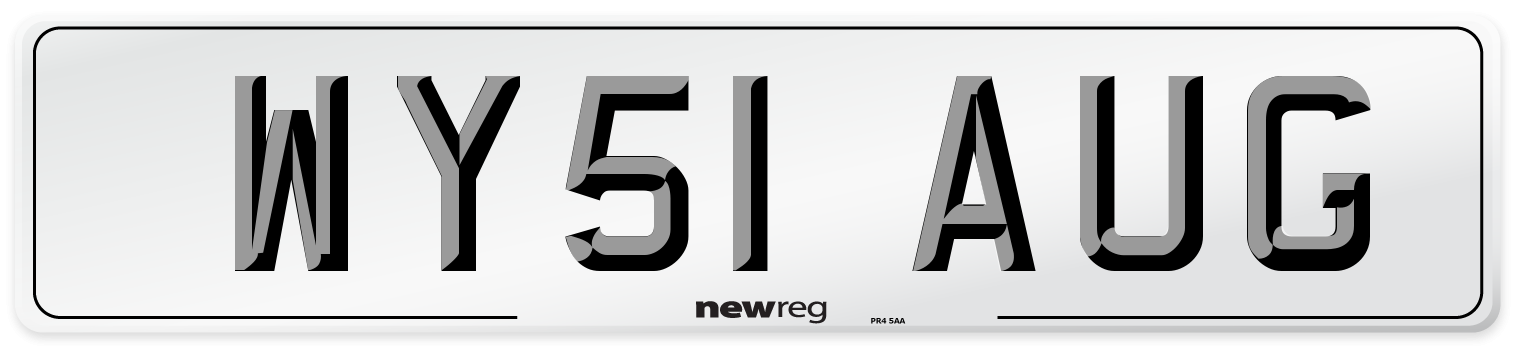 WY51 AUG Number Plate from New Reg